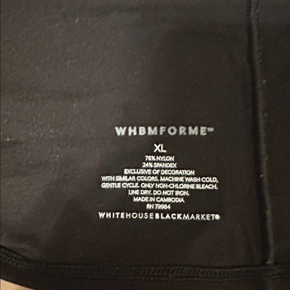 White House Black Market FORME All Ways Stretch Dual Neck Tank – Black – Size XL - Picture 5 of 5